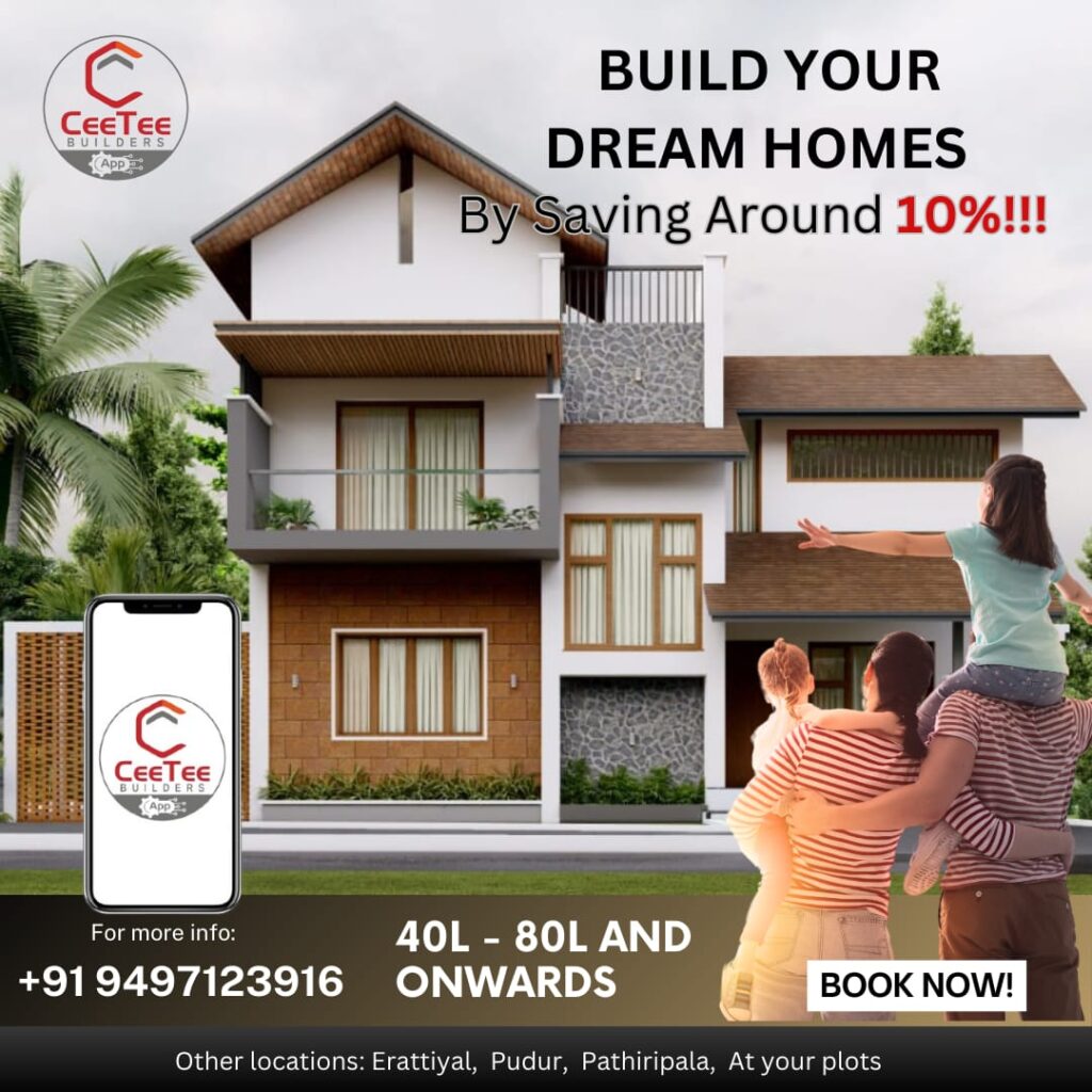 Customized Villas in Palakkad - Build your Dream Homes By Saving Around 10%!!!